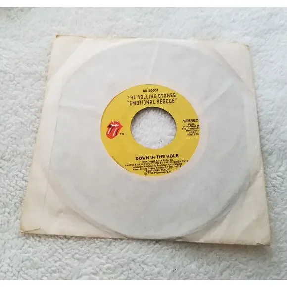 The Rolling Stones 80s vintage vinyl 45 Emotional Rescue - Picture 2 of 7